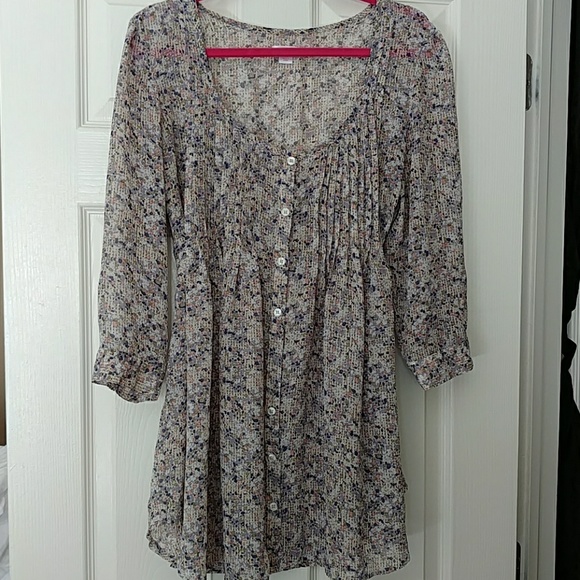 Xhilaration Tops - Sheer polyester chiffon babydoll XXL